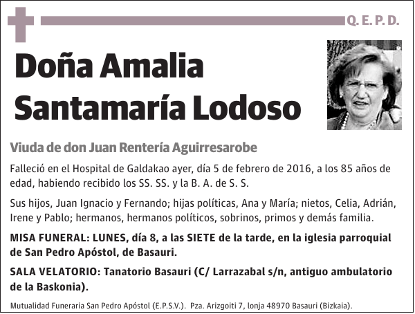 Amalia Santamaría Lodoso