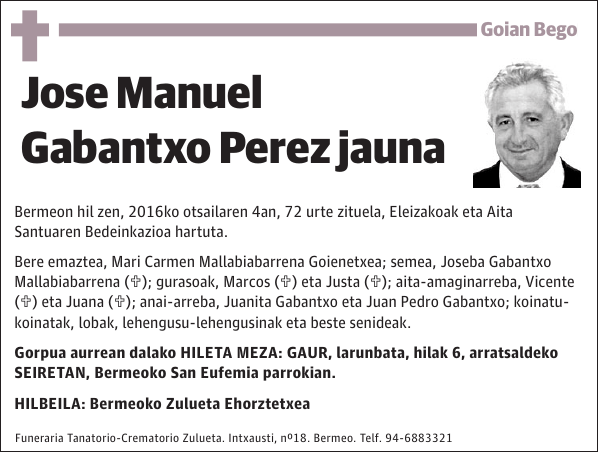 Jose Manuel Gabantxo Perez