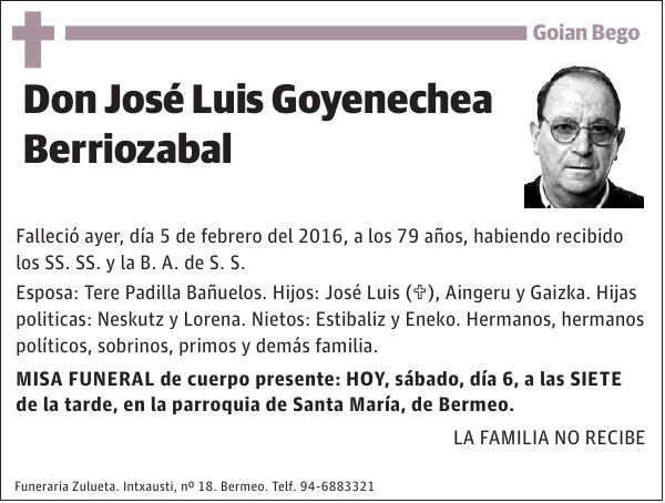 José Luis Goyenechea Berriozabal