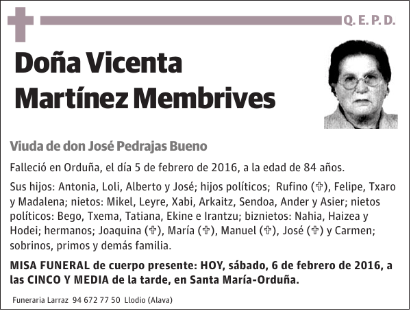 Vicenta Martínez Membrives