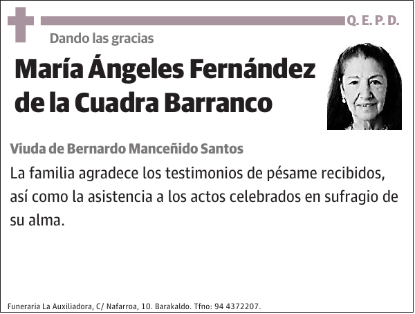 María Ángeles Fernández de la Cuadra Barranco