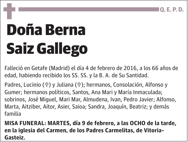 Berna Saiz Gallego