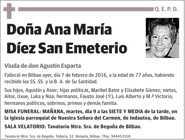 Ana María Díez San Emeterio