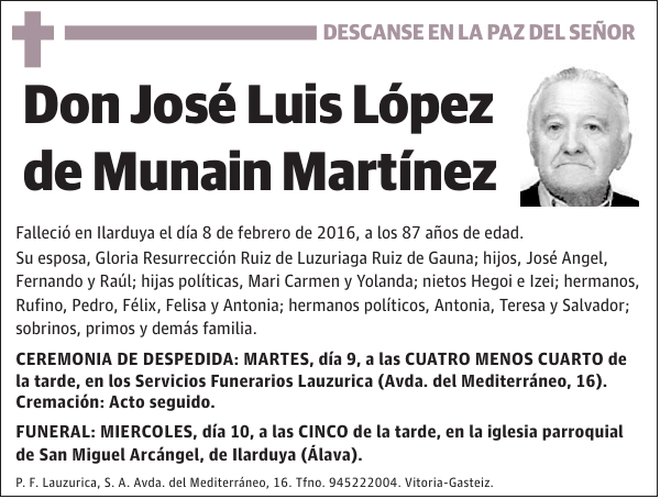 José Luis López de Munain Martínez