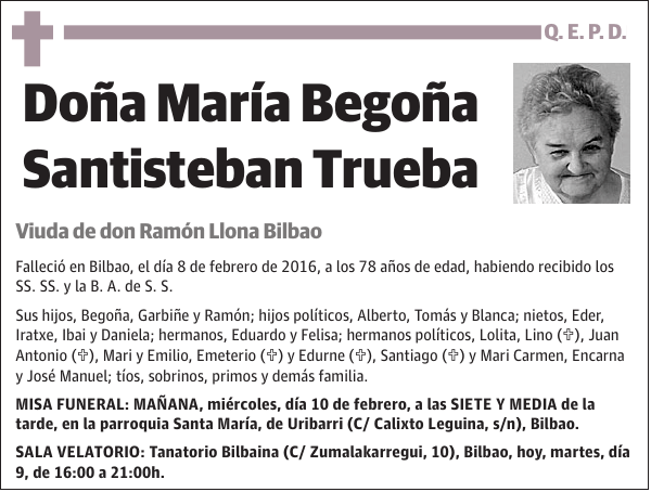 María Begoña Santisteban Trueba