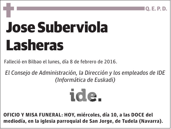 Jose Suberviola Lasheras