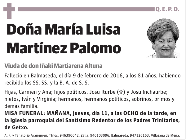 María Luisa Martínez Palomo