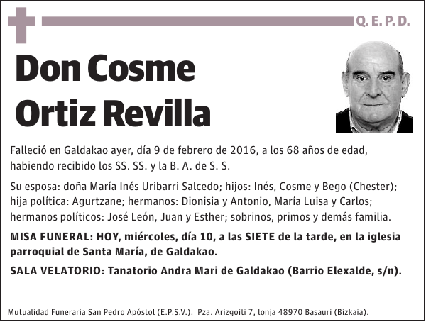 Cosme Ortiz Revilla