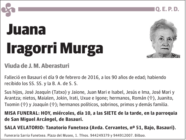 Juana Iragorri Murga