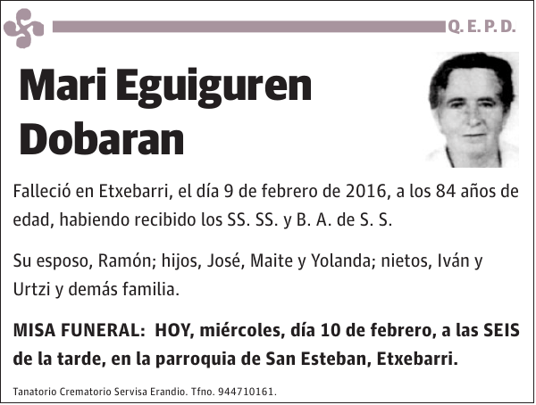 Mari Eguiguren Dobaran