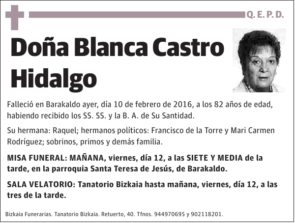 Blanca Castro Hidalgo