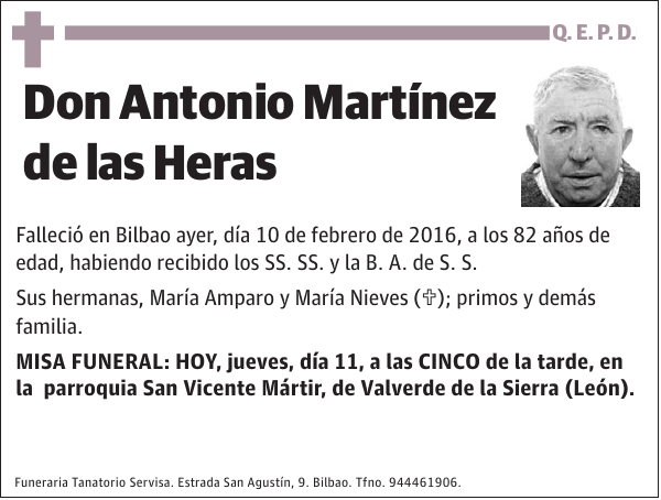 Antonio Martínez de las Heras