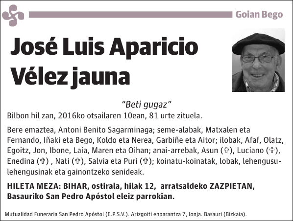 José Luis Aparicio Vélez