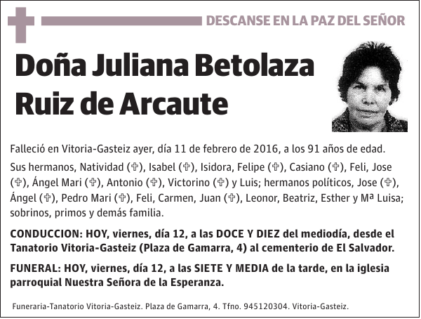 Juliana Betolaza Ruiz de Arcaute