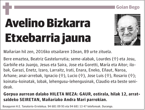 Avelino Bizkarra Etxebarria