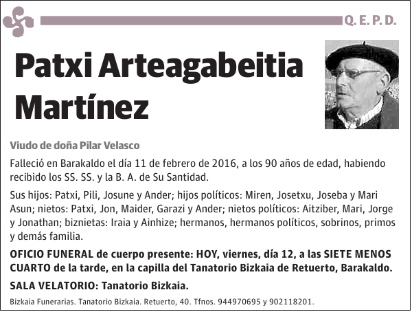 Patxi Arteagabeitia Martínez