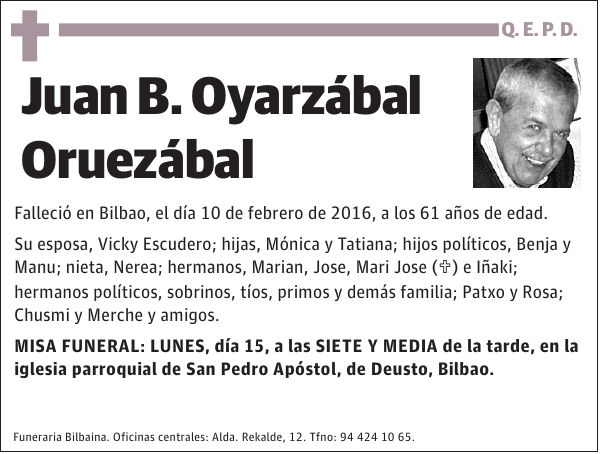 Juan B. Oyarzábal Oruezábal