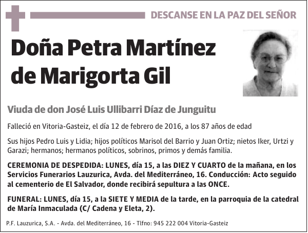 Petra Martínez de Marigorta Gil