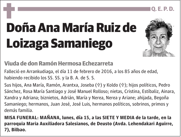 Ana María Ruiz de Loizaga Samaniego