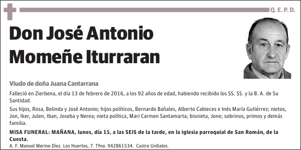 José Antonio Momeñe Iturraran