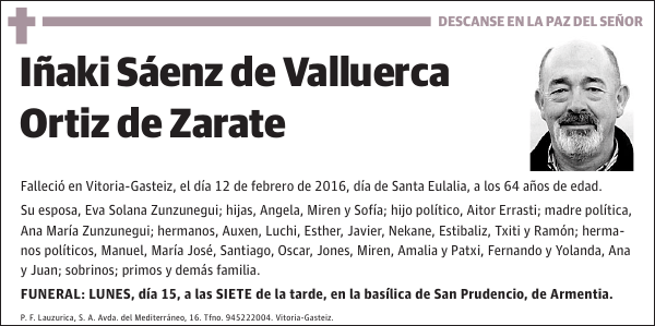 Iñaki Sáenz de Valluerca Ortiz de Zarate