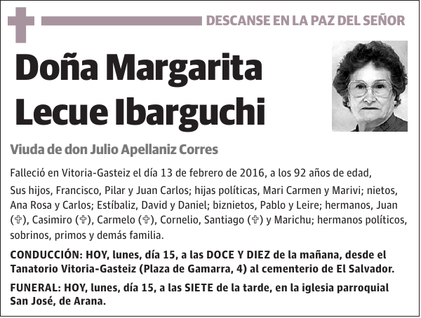 Margarita Lecue Ibarguchi