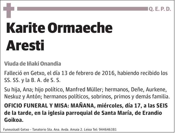 Karite Ormaeche Aresti