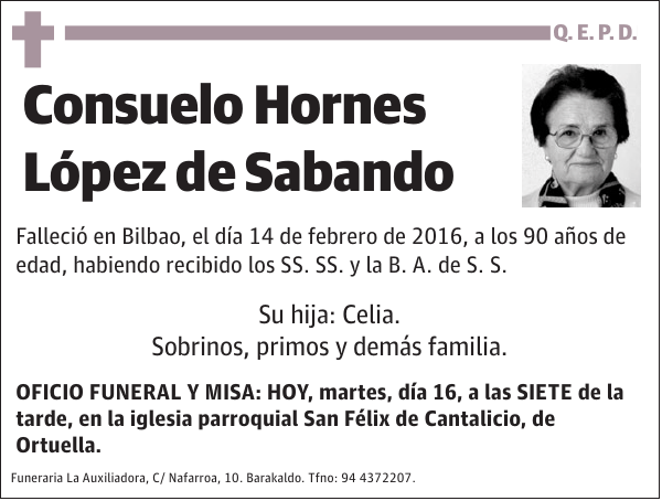 Consuelo Hornes López de Sabando