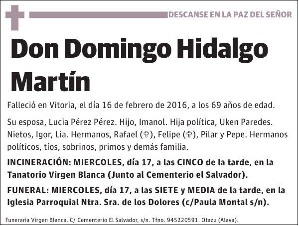 Domingo Hidalgo Martín