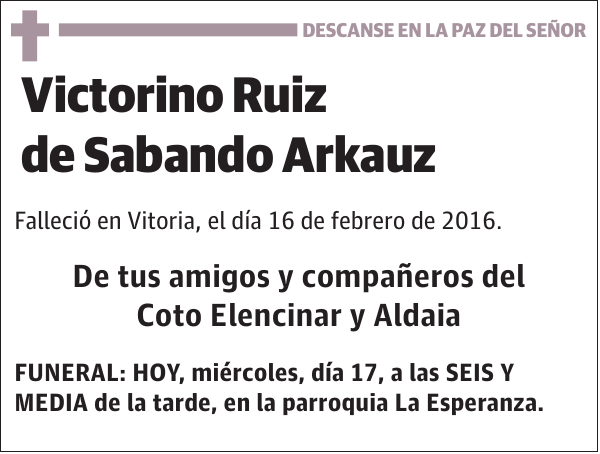 Victorino Ruiz de Sabando Arcauz