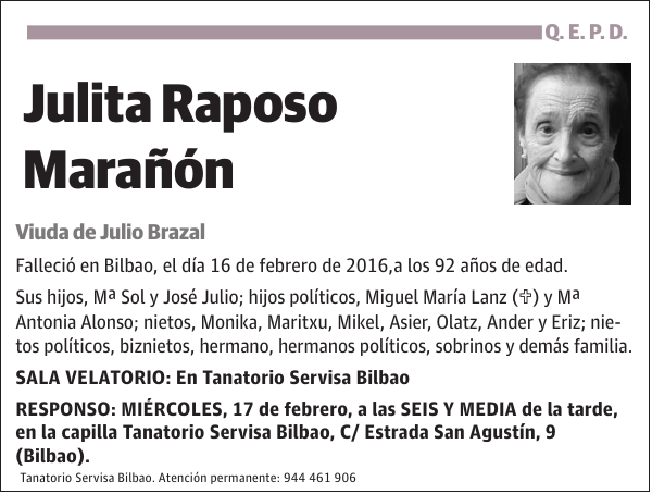 Julita Raposo Marañón