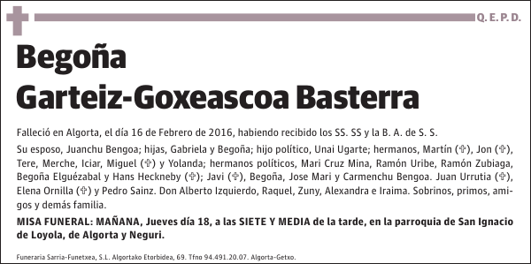 Begoña Garteiz-Goxeascoa Basterra