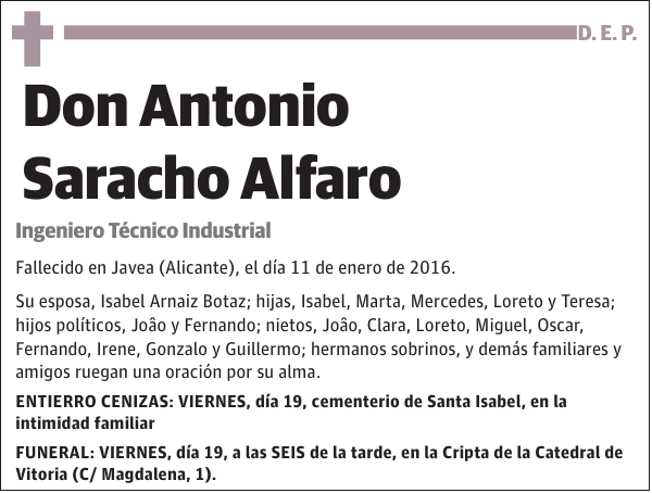 Antonio Saracho Alfaro