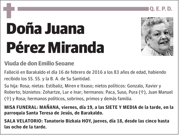 Juana Pérez Miranda