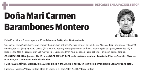 Mari Carmen Barambones Montero