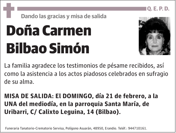 Carmen Bilbao Simón