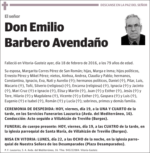 Emilio Barbero Avendaño