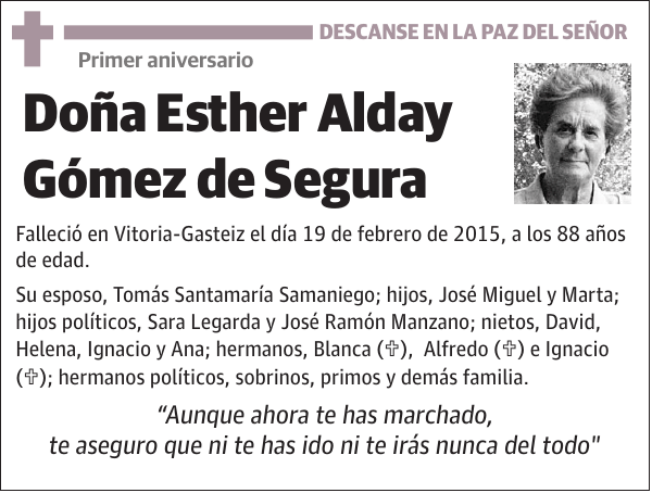 Esther Alday Gómez de Segura