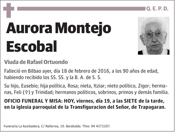 Aurora Montejo Escobal