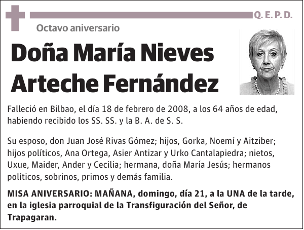 María Nieves Arteche Fernández