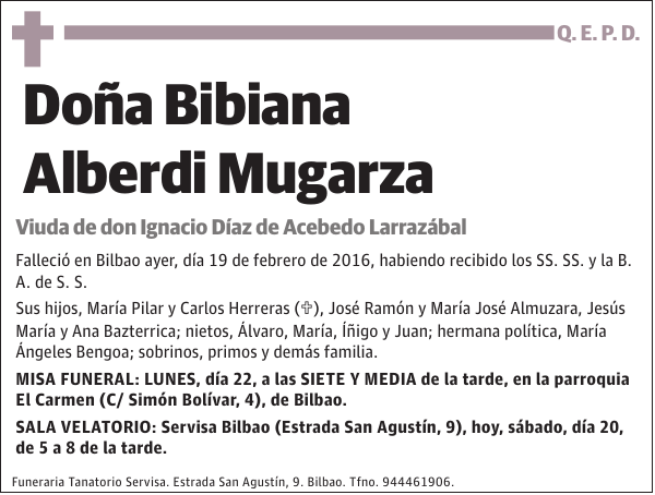 Bibiana Alberdi Mugarza