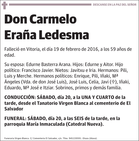 Carmelo Eraña Ledesma