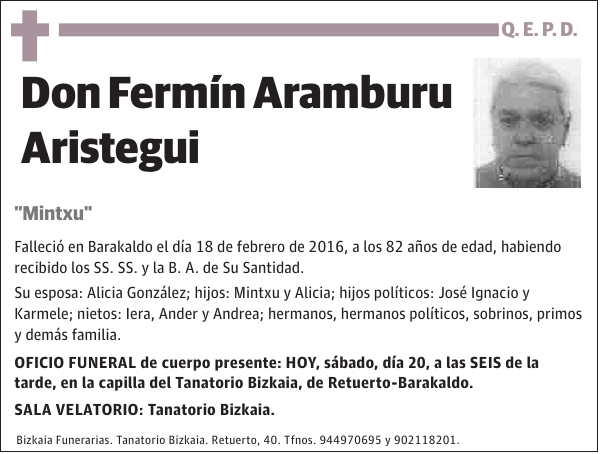 Fermín Aramburu Aristegui