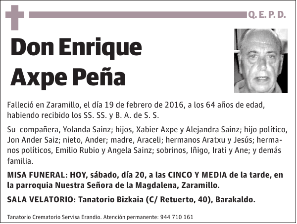 Enrique Axpe Peña