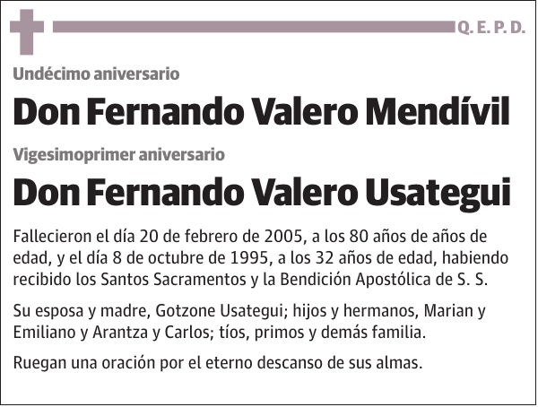 Fernando Valero Mendívil y Fernando Valero Usategui