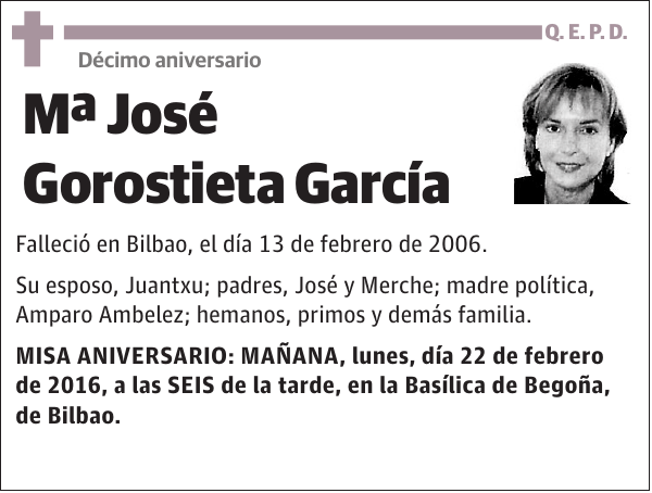 Mª José Gorostieta García