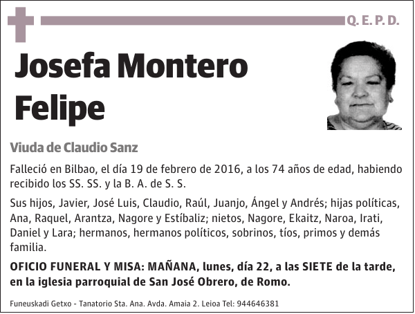 Josefa Montero Felipe