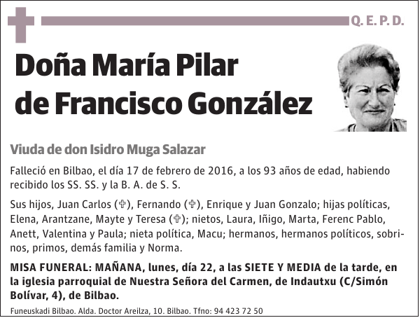 María Pilar de Francisco González