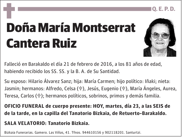 María Montserrat Cantera Ruiz