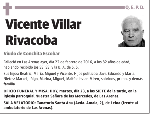 Vicente Villar Rivacoba